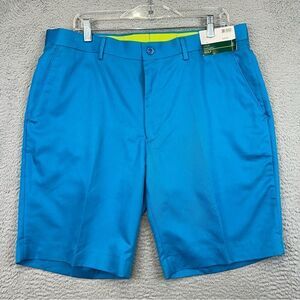 Louis Raphael Shorts Mens‎ 36 Blue Pima Lyocell Twill Straight Fit Golf Casual